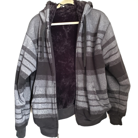 Original Deluxe Jacket Mens M Medium Zip Up Hooded - Picture 4 of 6